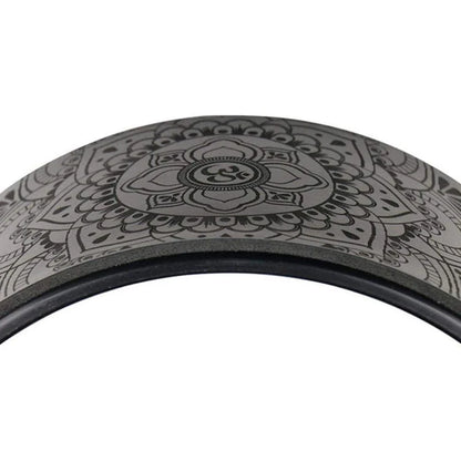 Yoga Wheel with Mandala Pattern