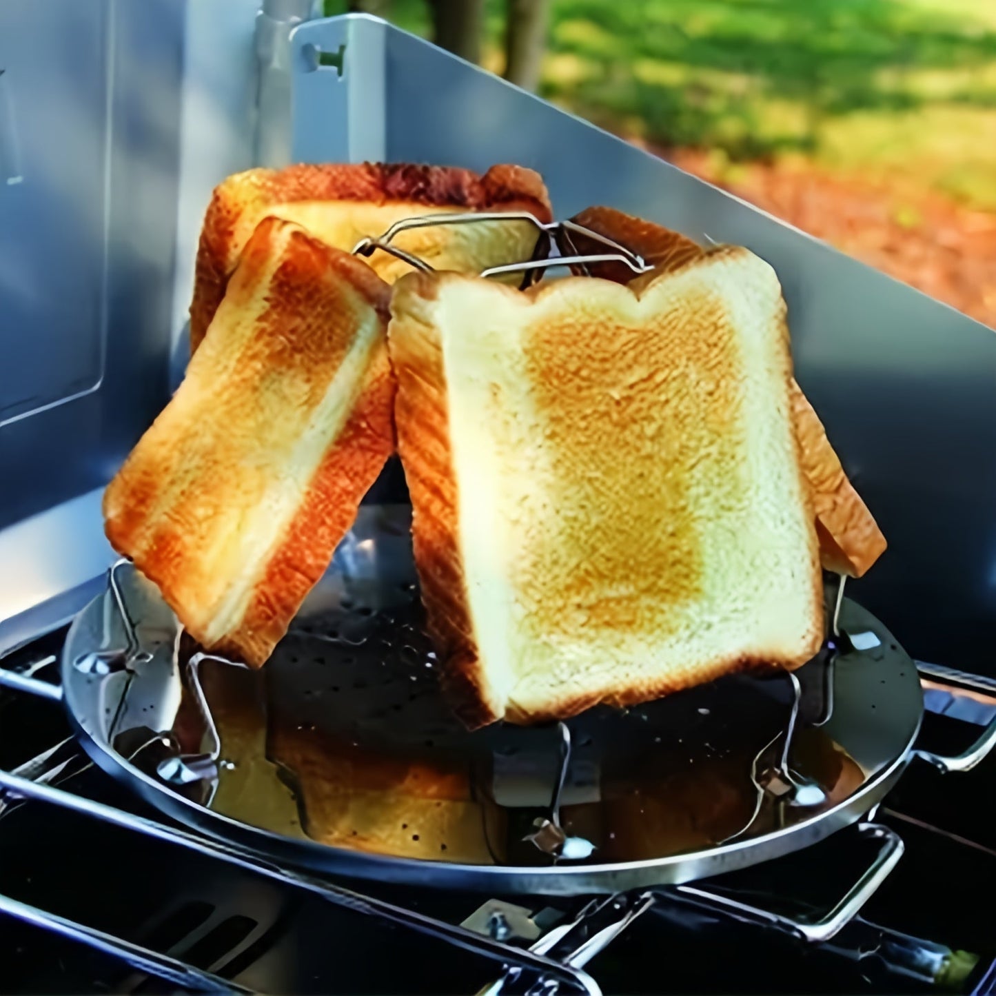 Portable Stainless Steel Toast Grill for Outdoor Camping