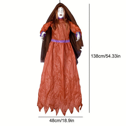 Halloween Female Ghost Screaming Door Hanger