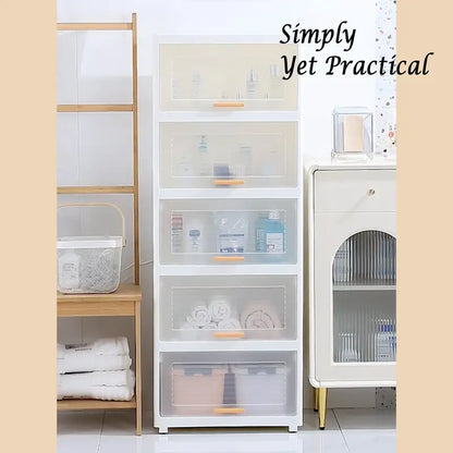 Door-Enclosed Plastic Storage Solution