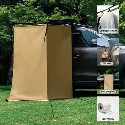 Portable Car Shower Tent Khaki Camping Changing Room