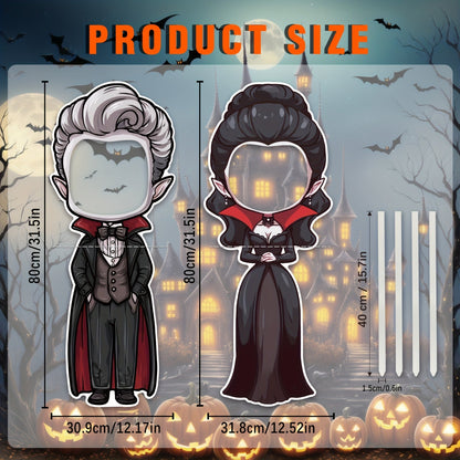 Halloween Vampire Yard Stake Sign (2pcs)