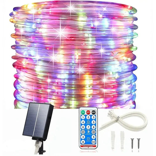 Twinkle Wonderland: Outdoor Christmas Solar Rope Lights