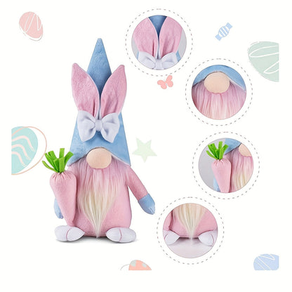 2-Pack Easter Gnome Plush Toys Set