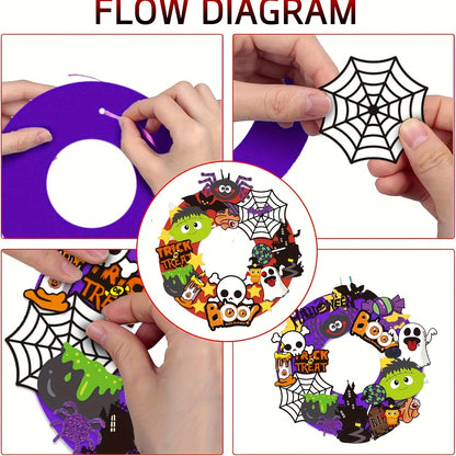 Halloween Wreath Handmade Kit (8pcs)