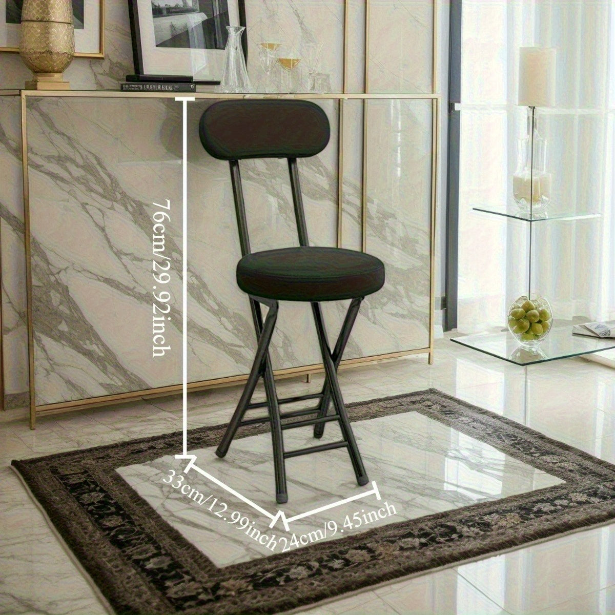 Chair Ergonomic Metal Frame with Back Support