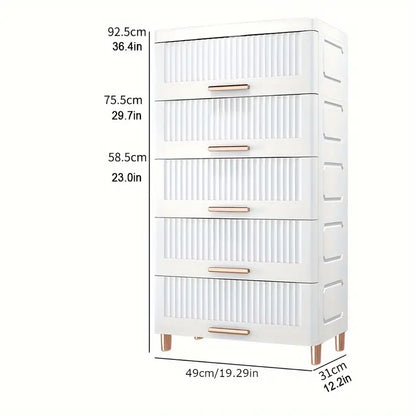 Effortlessly decluttering with the Plastic Drawer Storage Cabinet Organizer