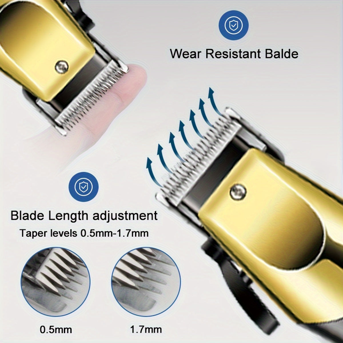 3pcs Men's Electric Hair Clippers Kit