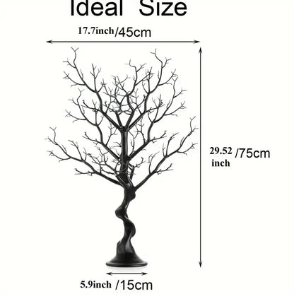 30-Inch Plastic Manzanita Tree Centerpiece – Black Bare Tree