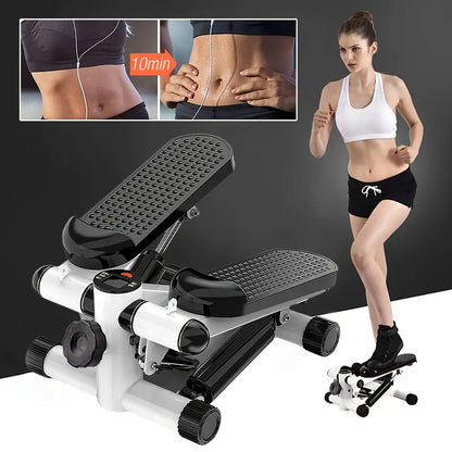 Mini Exercise Stepper with Resistance Band and Calories Counter