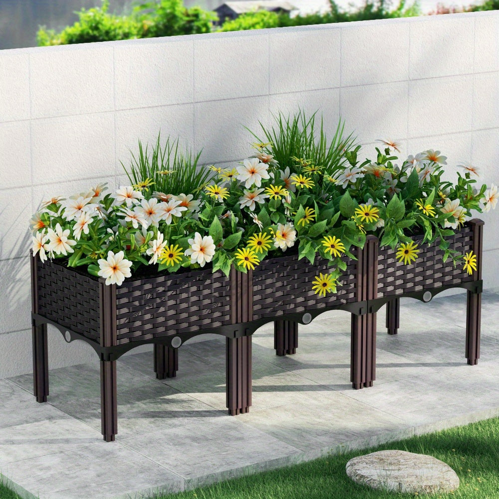 Raised Garden Bed Planter Box for Herbs & Vegetables