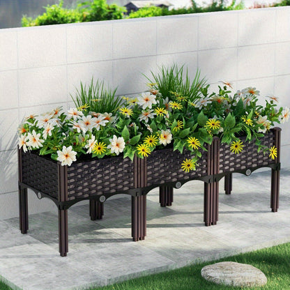 Raised Garden Bed Planter Box for Herbs & Vegetables