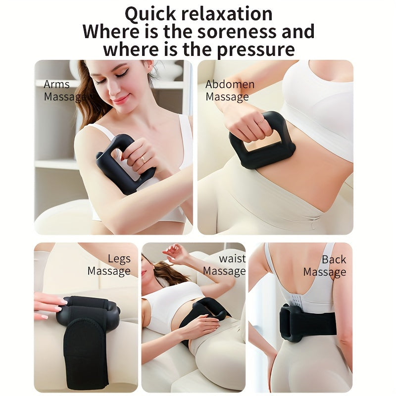 Rechargeable Multi-Function Fascia Gun(Black)