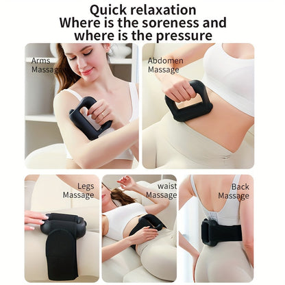 Rechargeable Multi-Function Fascia Gun(Black)