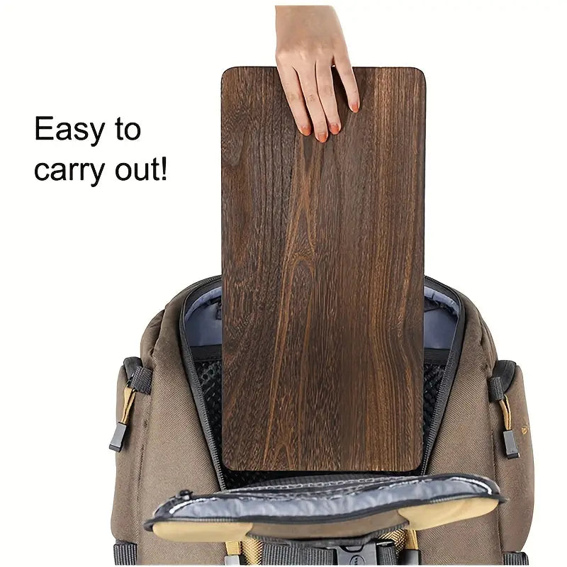 A folding yoga meditation bench supports deep inner peace