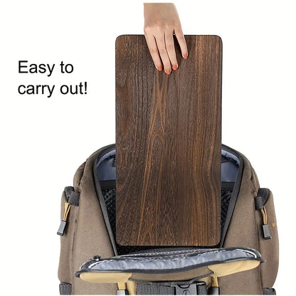 A folding yoga meditation bench supports deep inner peace