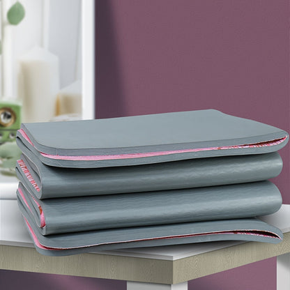 Foldable TPE Yoga Mat Pink Non-Slip