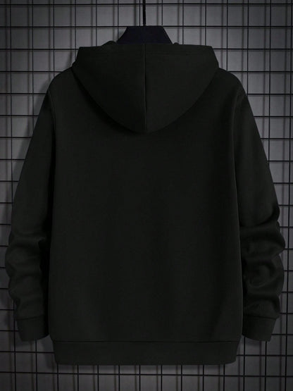 Plus Size Duckbill Print Hooded Sweatshirt