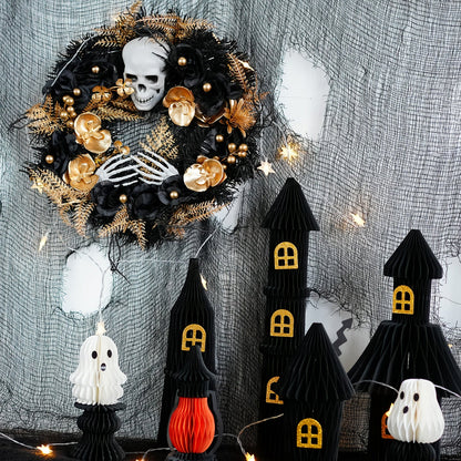 Gothic Halloween Wreath Door Hanging Decoration
