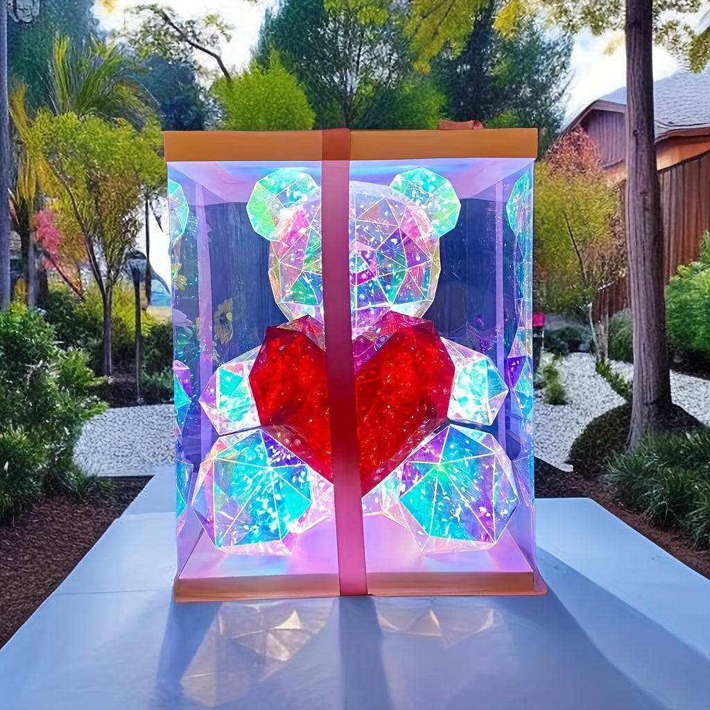 LED Bear Figurine USB & Battery Powered