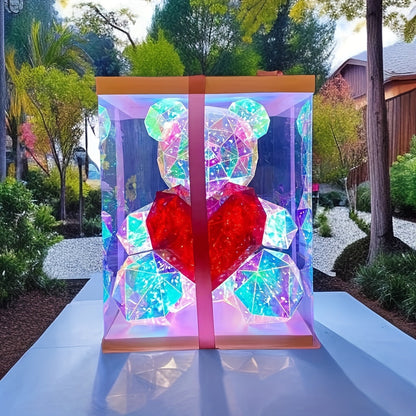 LED Bear Figurine USB & Battery Powered