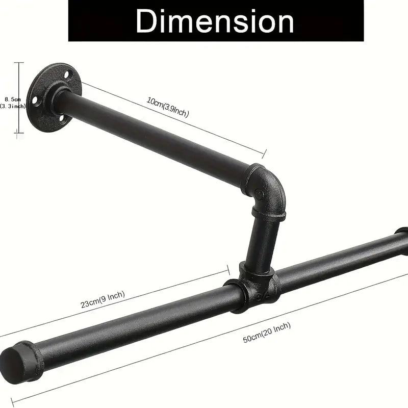 Metallic Chic: Wall-Mounted Garment Organizer