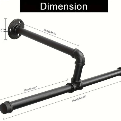 Metallic Chic: Wall-Mounted Garment Organizer