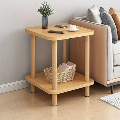 Nature-Inspired Wooden End Table