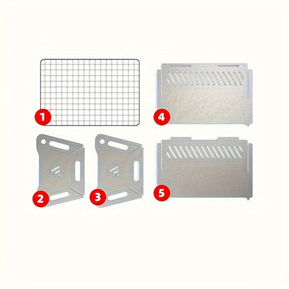 Ultra-Lightweight Outdoor Flat Fire Stove Stainless Steel Grill