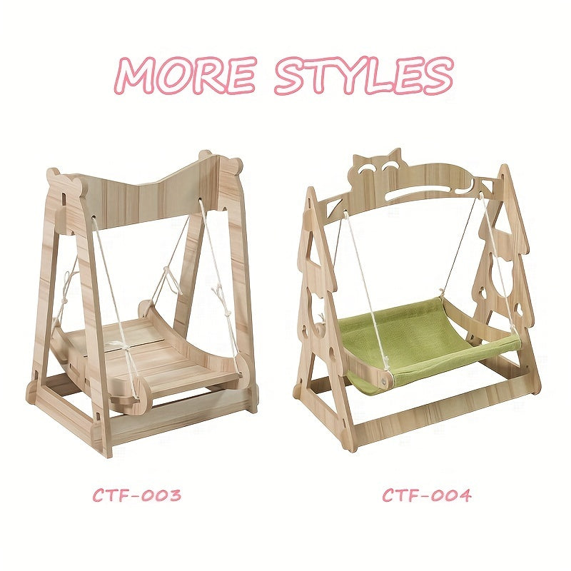 Cat Hammock Tree with Scratching Rope Lounger Bed