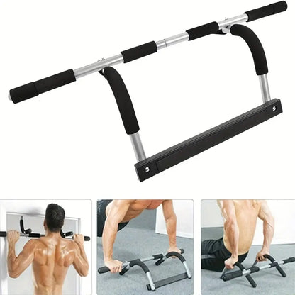 Multifunctional Pull-Up Bar Door Rack: Stainless Steel Upper Body Trainer