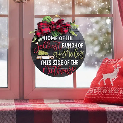 Festive 3D Christmas Door Sign