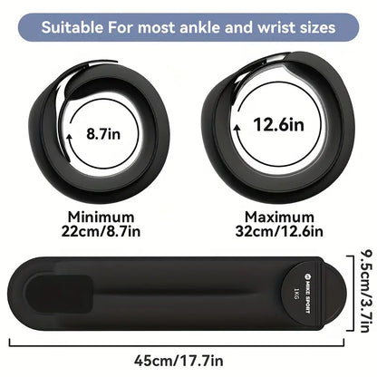 Invisible Weighted Wristbands - 1.81kg