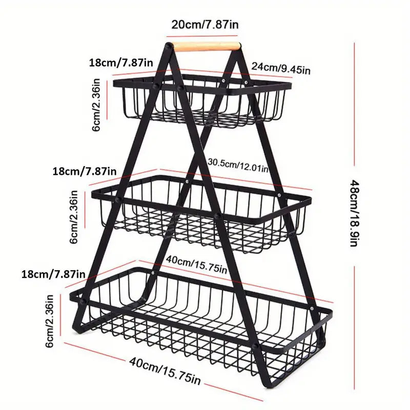 Foldable Harvest Time Fruit Basket