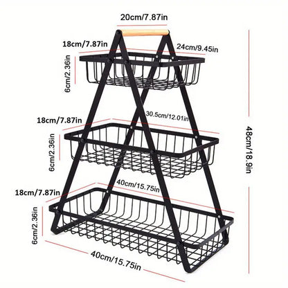 Foldable Harvest Time Fruit Basket