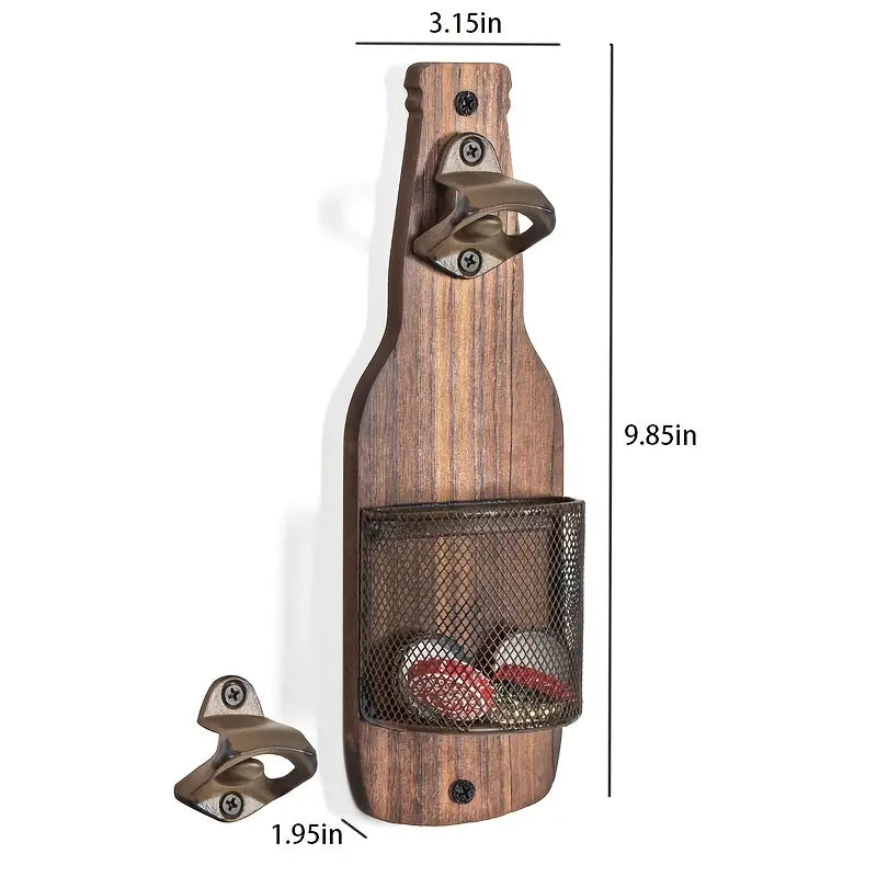 Industrial Style Beer Bottle Opener - Multi-functional Wall Decoration Pendant