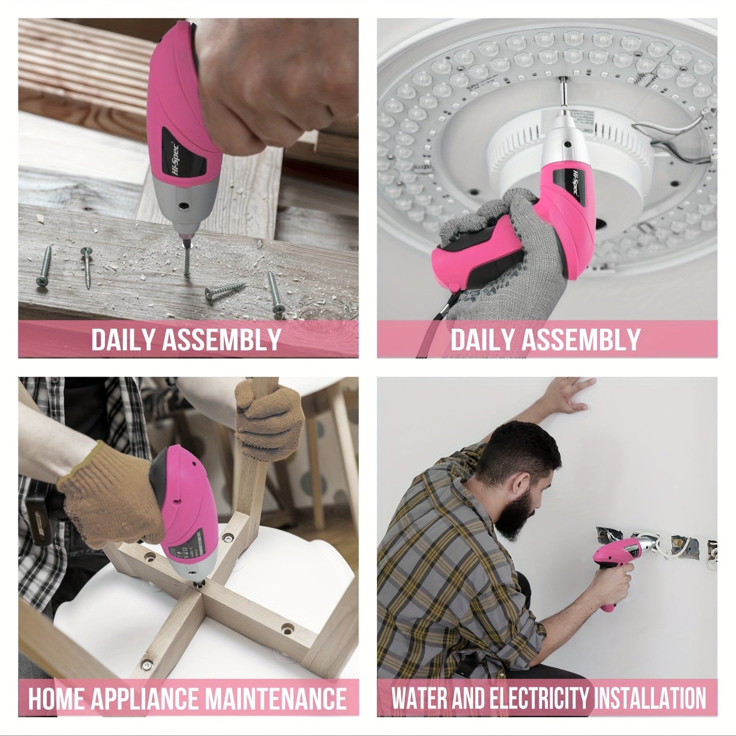 Cordless Electric Screwdriver Tool Set