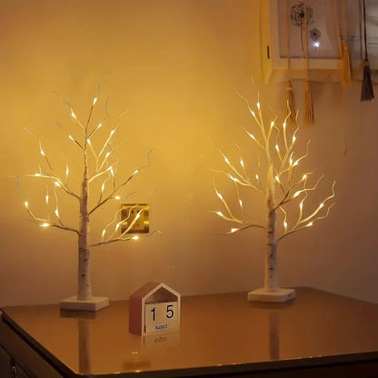 24LT 60.96cm Lighted Birch Tree - Warm White Christmas Lights