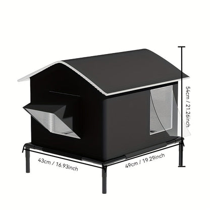 Four Seasons Outdoor Cat Shelter with Ice Box