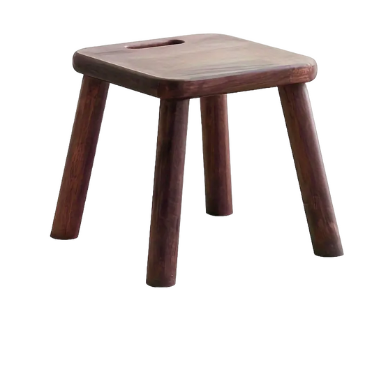 Handcrafted Walnut Photography Stool - Charming Creative Posing Prop
