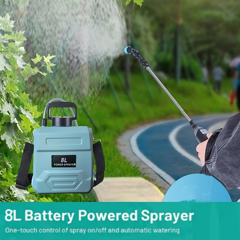 Electric Garden Watering Sprayer with Nozzles (8L)