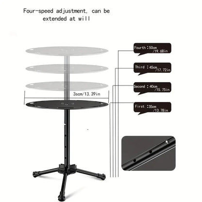 Portable Multifunctional Aluminum Alloy Tripod Table - Adjustable & Foldable