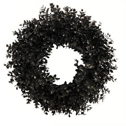 Halloween Black Wreath Door Wall Fence Decor