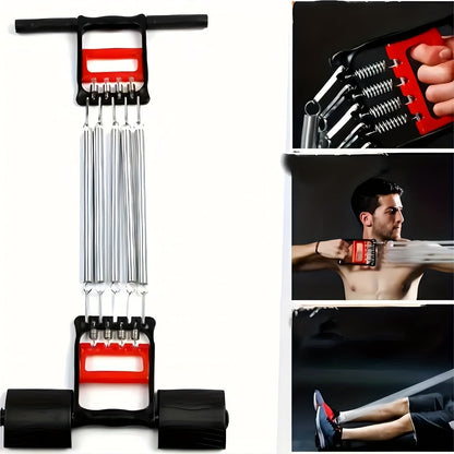 1pc Multifunctional Spring Pedal Puller - Adjustable Fitness Tensioner(Black)