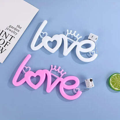 Love Proposal LED Neon Light - White & Pink Luminous Sign