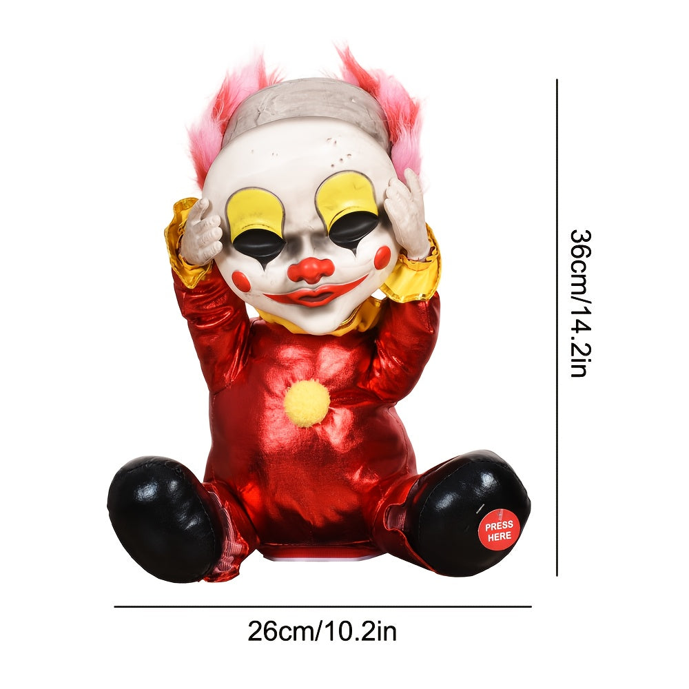 Talking Skull Clown Halloween Decoration