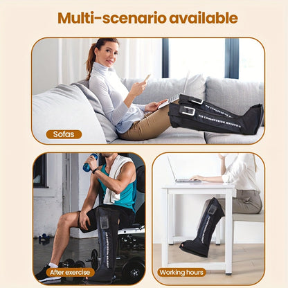 Air Wave Leg Massager with 3D Compression Therapy