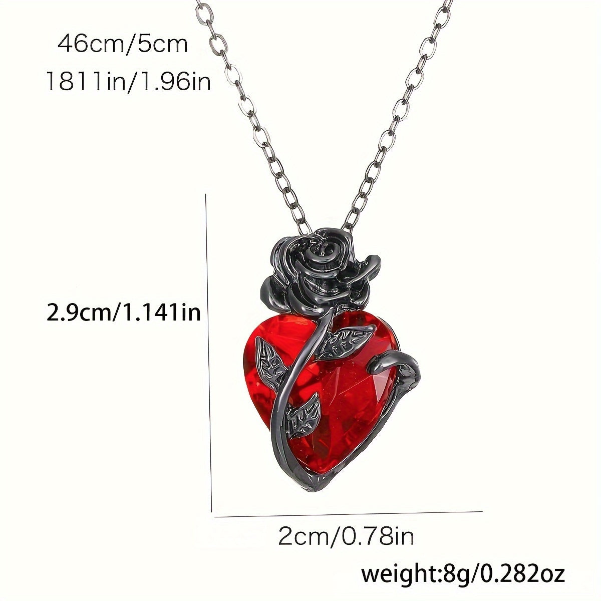 Love Rose Necklace Elegant Gift