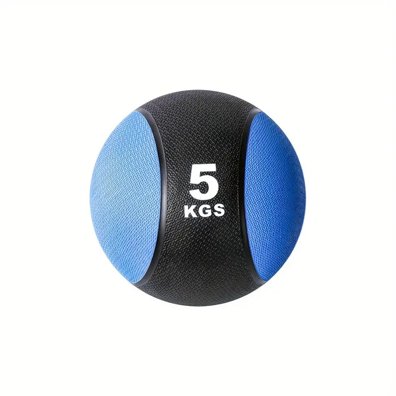 1pc 5kg Solid Rubber Medicine Ball - Gravity Ball for Fitness
