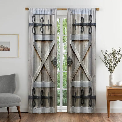 Waterproof Vintage Door Curtains with Timeless Appeal